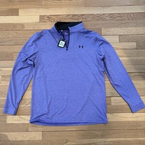 Men’s Under Armour Golf Purple Quarter-Zip Pullover